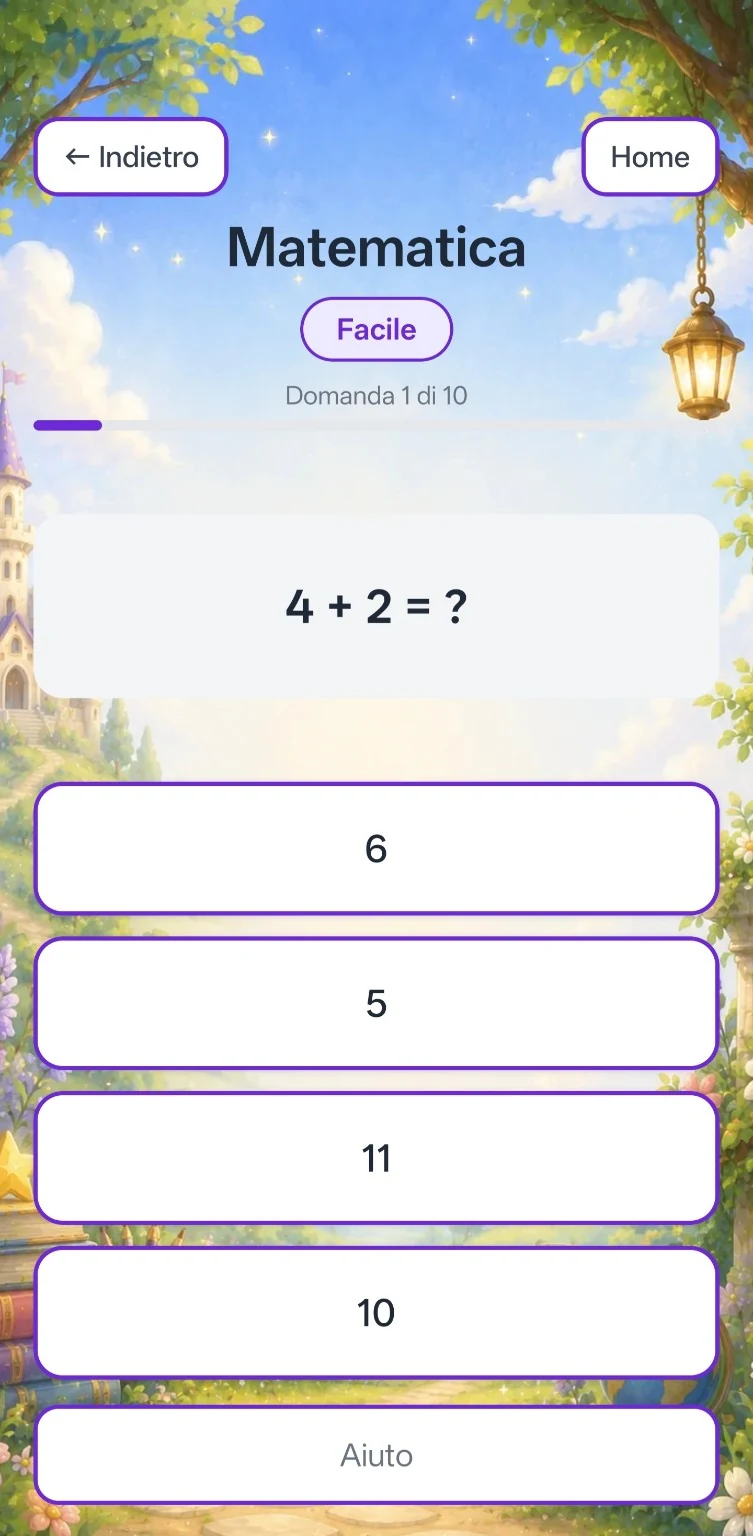 Quiz di matematica di Zefilandya Academy con domanda e quattro risposte